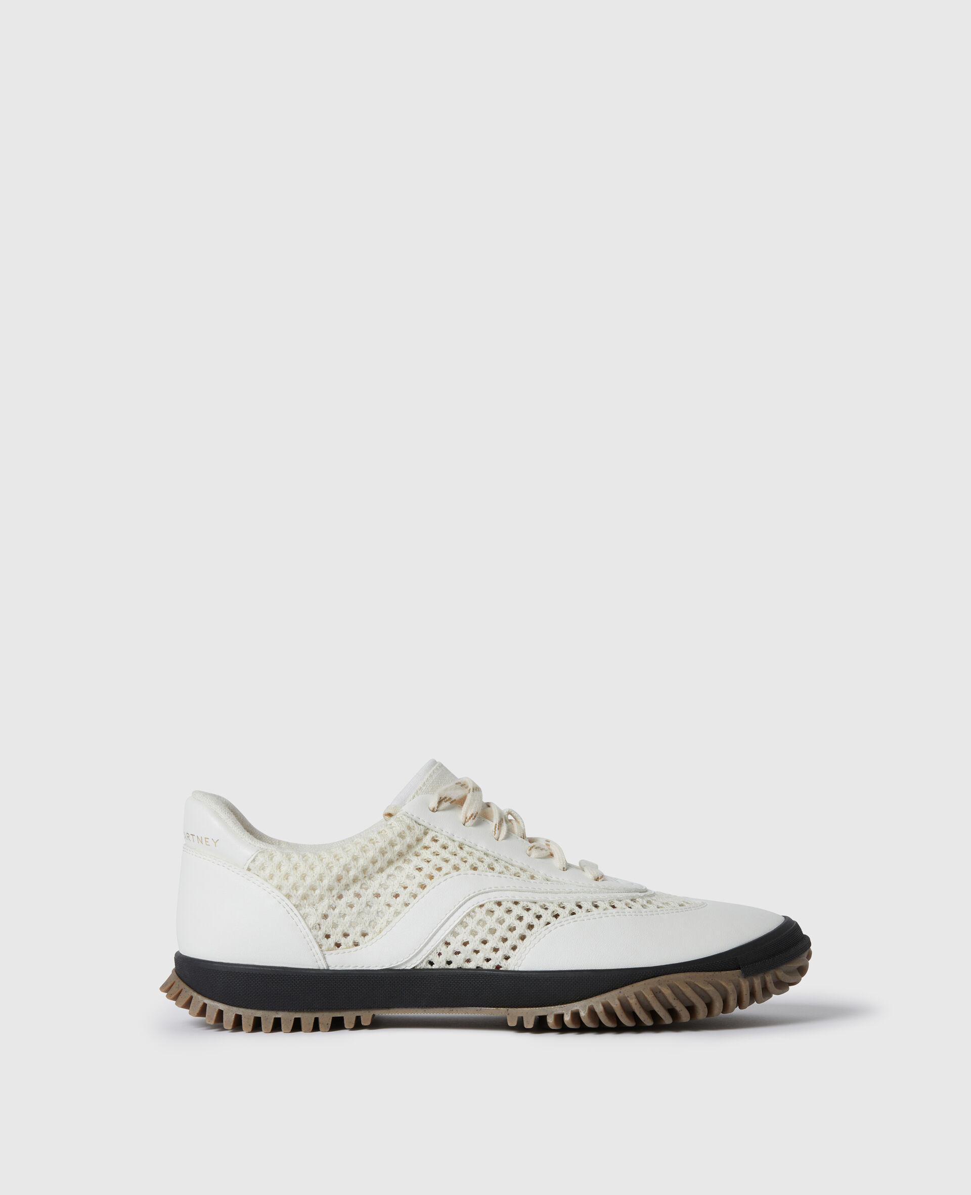 S-Wave Sport Mesh Panelled Sneakers-White-medium
